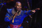 The old Switcheroo! The Genie in the US tour of Aladdin, Michael James Scott, will swap with the West End’s Trevor Dion Nicholas this summer