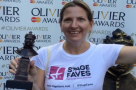 WATCH: Terri accepts an Olivier for #StageFaves, Biggins auctions for West End Bake Off