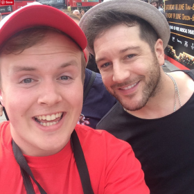 Matt Cardle with Perry O'Bree at 2016 West End Live
