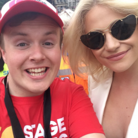 Pixie Lott with Perry O'Bree at 2016 West End Live