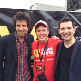 Ferris and Milne with Perry at West End Live 2016