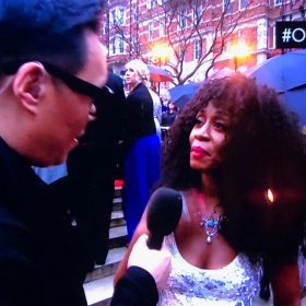Beverley Knight on the Olivier Awards red carpet