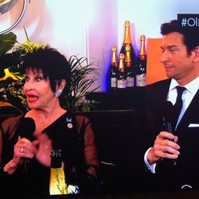 Chita Rivera & Andy Karl at Olivier Awards interval chat show