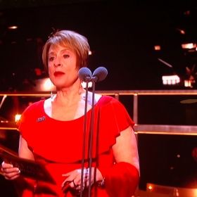 Patti Lupone presenting at Olivier Awards