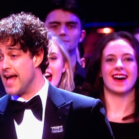 Lee Mead performing Joseph at Olivier Awards 2018