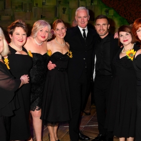 The cast with Tim Firth at The Girls gala, 20 February 2017. © Alan Davidson