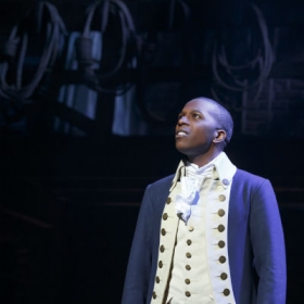 On Broadway: Leslie Odom Jr as Aaron Burr in Hamilton. © Joan Marcus
