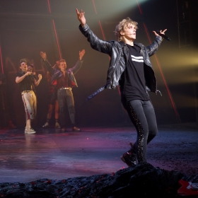 Andrew Polec at Curtain Call of Bat Out Of Hell credit Piers Allardyce