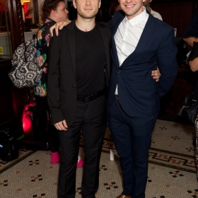 Olly Dobson & Aran MacRae at Bat Out Of Hell Opening Night Party credit Piers Allardyce