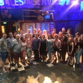 Stephen Schwartz (front centre) saw this Working production on 26 June 2017. 