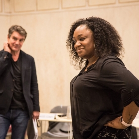 Alexander Hanson & Sandra Marvin in Rehearsals for Committee.