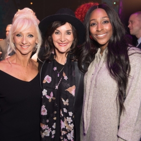 Debbie McGee, Shirley Ballas and Alexandra Burke - Annie at the Piccadilly Theatre - Photo credit Craig Sugden