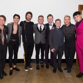 Take That with Five To Five on Press night. © Phil Treagus