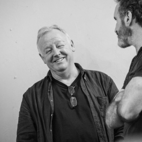 Les Dennis & Cameron Blakely in The Addams Family rehearsals. © Craig Sugden
