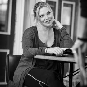 Samantha Womack in The Addams Family rehearsals. © Craig Sugden