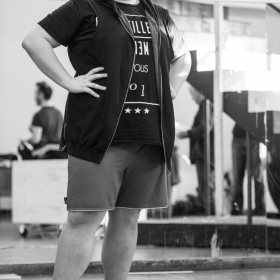 Scott Paige in The Addams Family rehearsals. © Craig Sugden