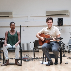 Charlie Fink & Jade Anouka in Rehearsal for Cover My Tracks