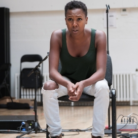 Jade Anouka in Rehearsal for Cover My Tracks