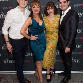 Producers Jack Maple & Brian Zeilinger with Caroline O'Connor & Gemma Sutton at the press night for The Rink © Piers Allardyce