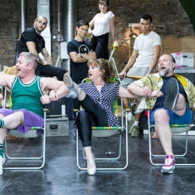 In rehearsals for The Rink at Southwark Playhouse, May 2018. © Darren Bell