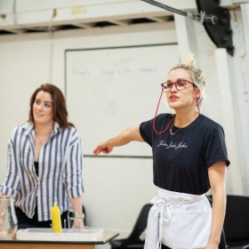 Waitress In Rehearsal at the Adelphi Theatre, June 2019. © Helen Maybanks