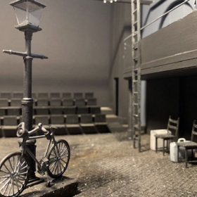 Set model. Amour rehearsals at Charing Cross Theatre, Apr 2019