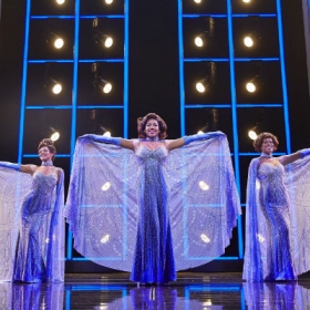 Lily Frazer, Liisi LaFontaine and Ibinabo Jack in Dreamgirls at the Savoy Theatre. © Mogenburg