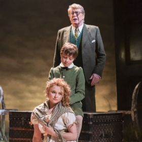 Michael Crawford, William Thompson and Gemma Sutton in The Go-Between. © Johan Persson