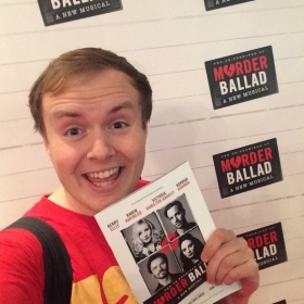 #StageFaves vlogger Perry O'Bree at the West End premiere of Murder Ballad, 5 October 2016