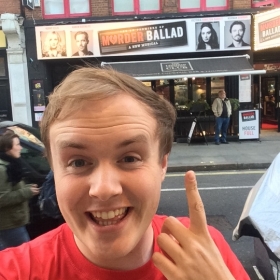 #StageFaves vlogger Perry O'Bree at the West End premiere of Murder Ballad, 5 October 2016