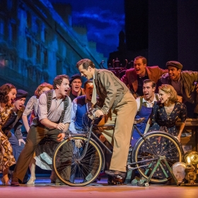 David Seadon-Young, Robert Fairchild & cast in An American in Paris at London's Dominion Theatre. © Johan Persson