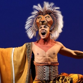 Afoa as Simba in the Australian production of The Lion King